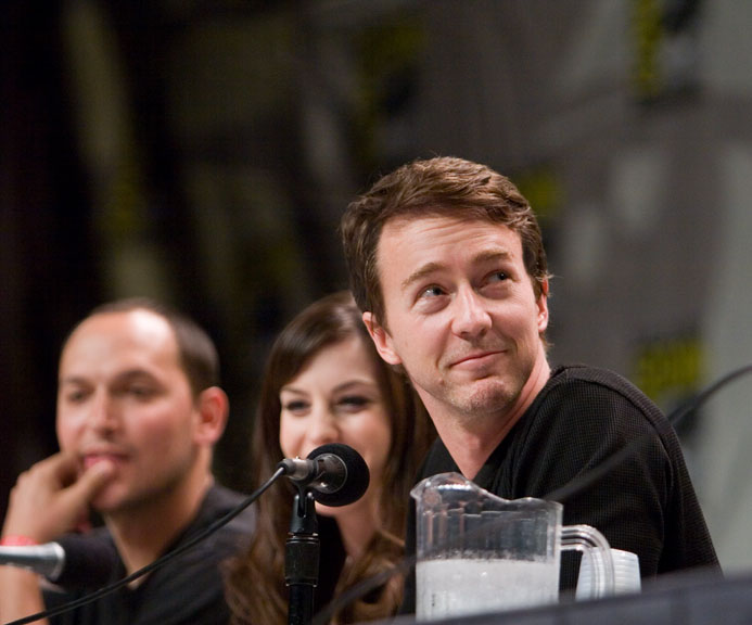 with Louis Leterrier and Edward Norton Photo by Angeleno- Through The Lens