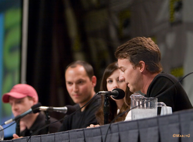 with Louis Leterrier and Edward Norton Photo by Angeleno- Through The Lens