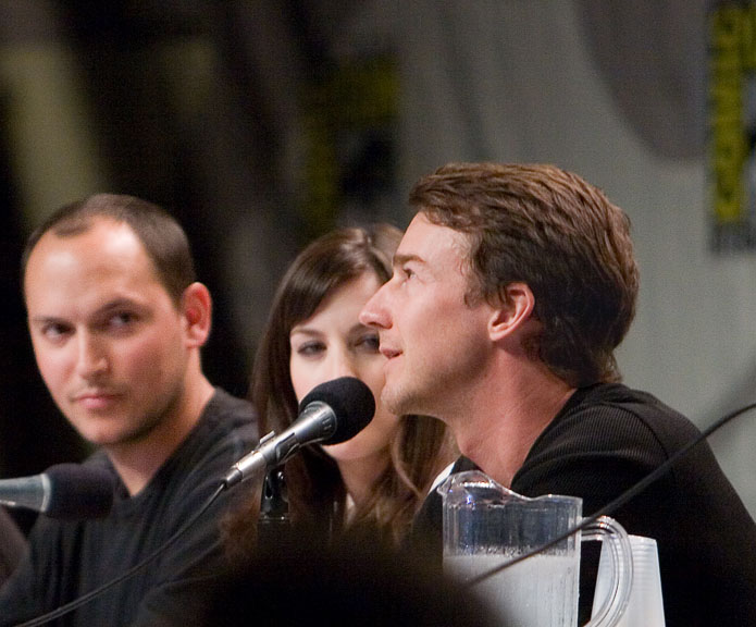 with Louis Leterrier and Edward Norton Photo by Angeleno- Through The Lens