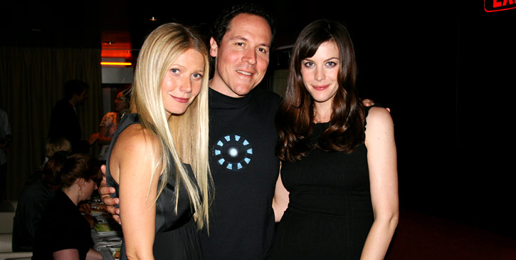 with Gwyneth Paltrow and Jon Favreau