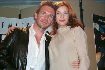 with Ralph Fiennes - at Onegin press conference, Toronto 1999