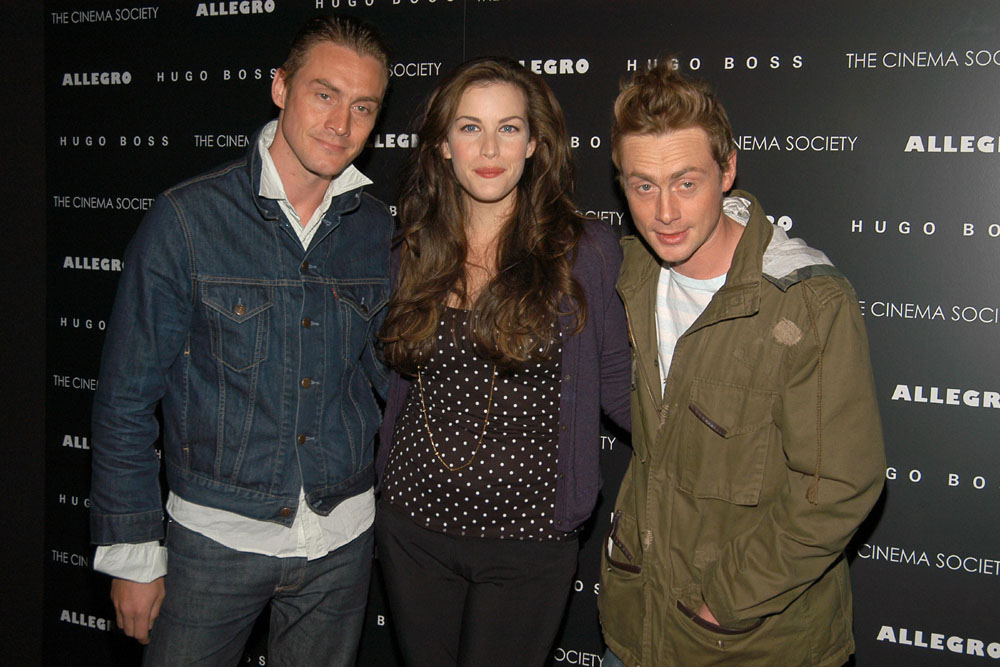 with husband Royston Langdon and his brother Antony