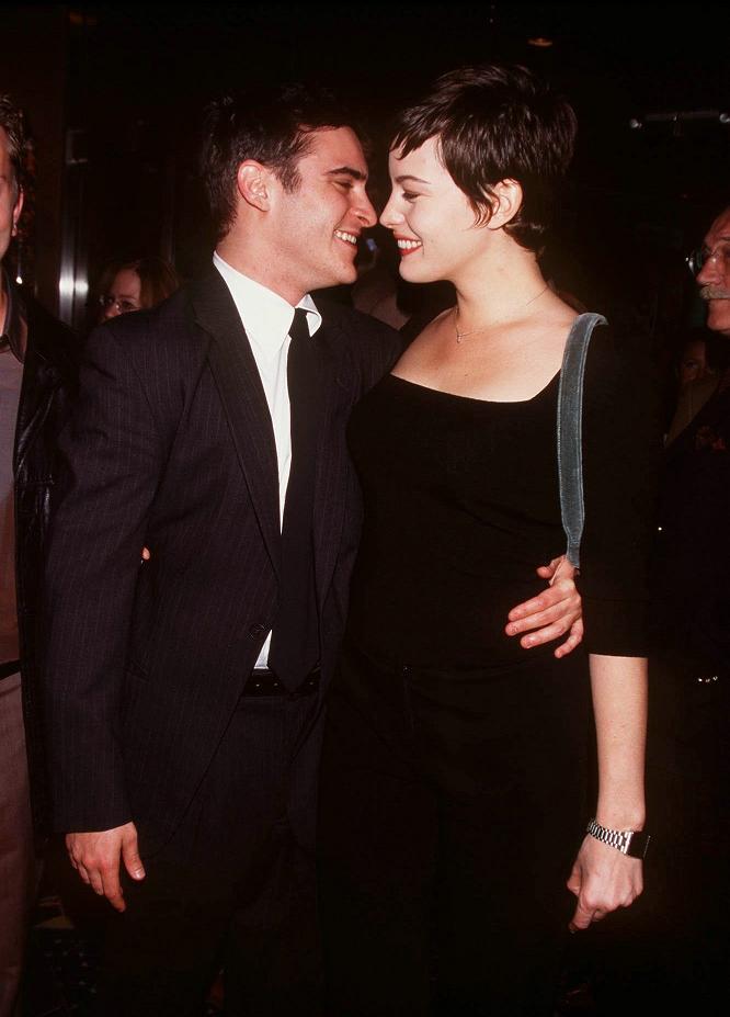 with former boyfriend - Joaquin Phoenix