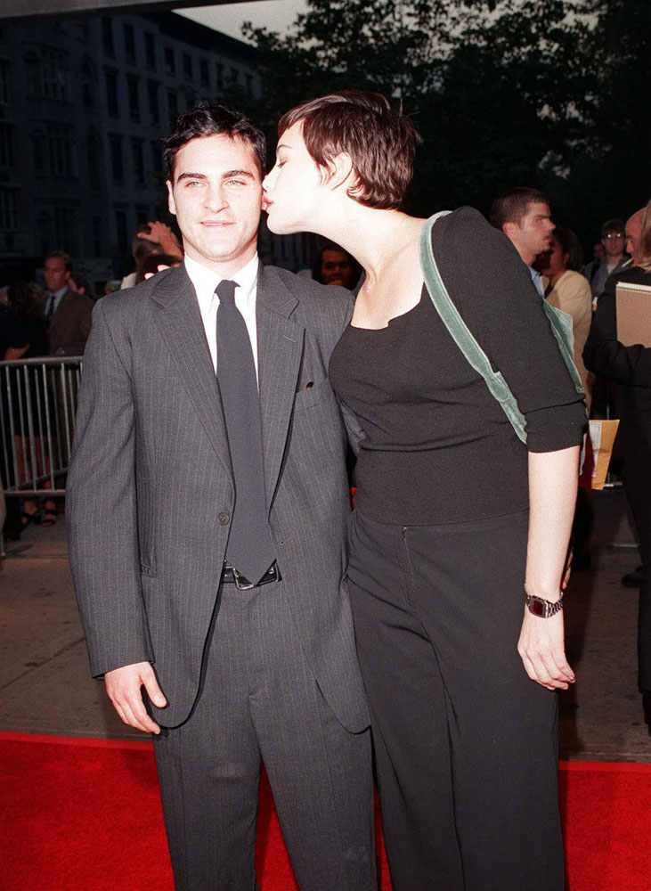with former boyfriend - Joaquin Phoenix