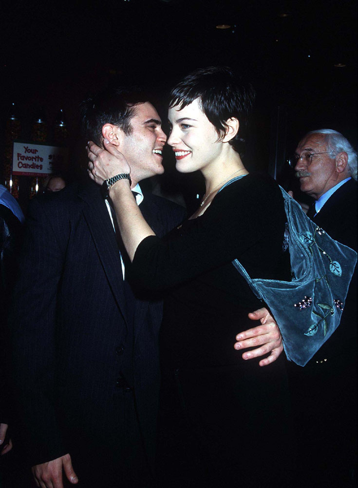 with former boyfriend - Joaquin Phoenix