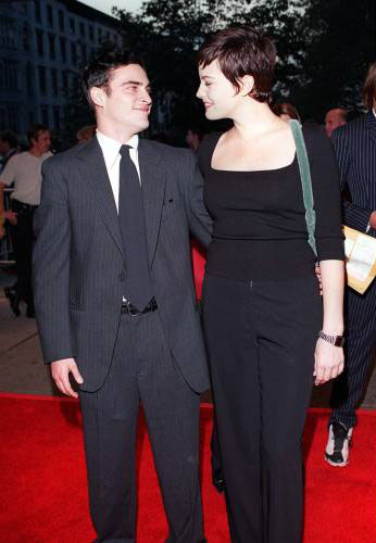 with former boyfriend - Joaquin Phoenix