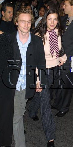 with fiance Royston Langdon