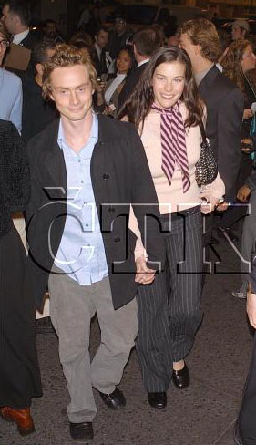 with fiance Royston Langdon