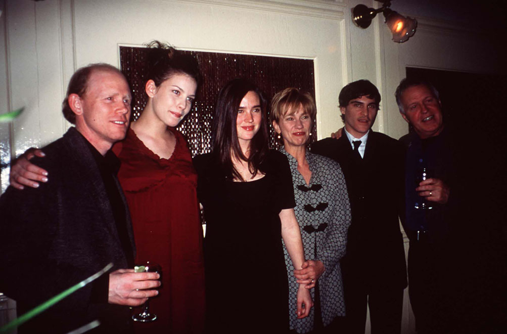 with Ron Howard, Jennifer Connelly, Kathy Baker and Joaquin Phoenix