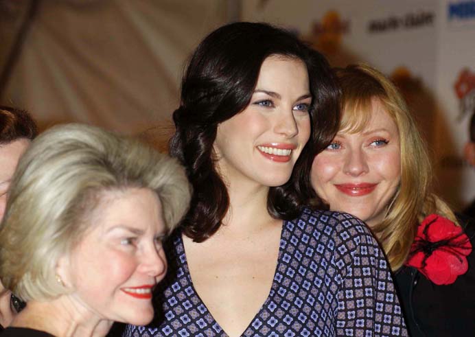 with grandmom Dorothea Johnson and mom Bebe Buell - at Jersey Girl Premiere, New York, March 9th 2004