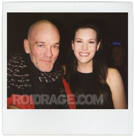with Michael Stipe; Courtesy of roidrage.com