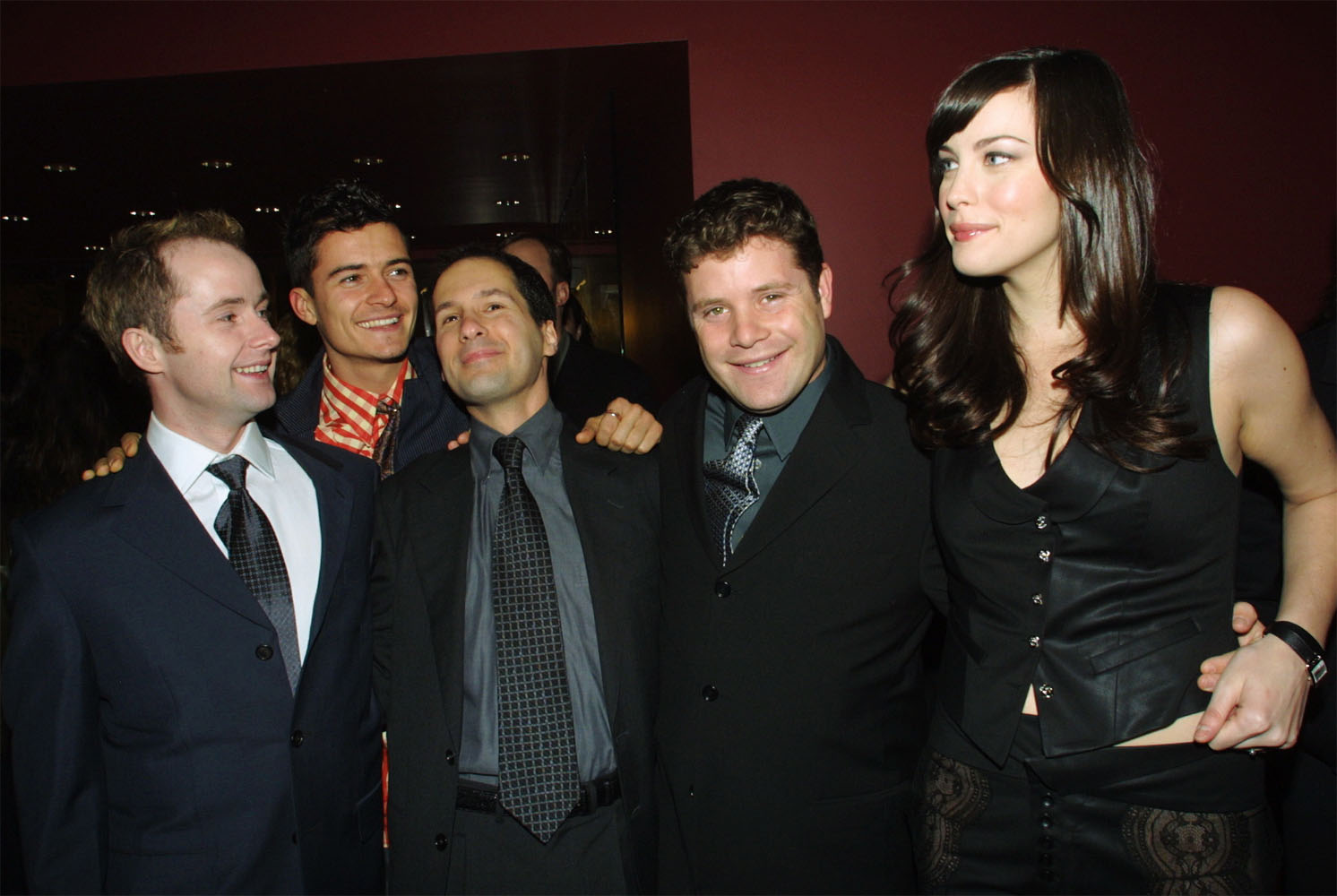 with Billy Boyd and Sean Astin - at The Fellowship Of The Ring LA's Premiere