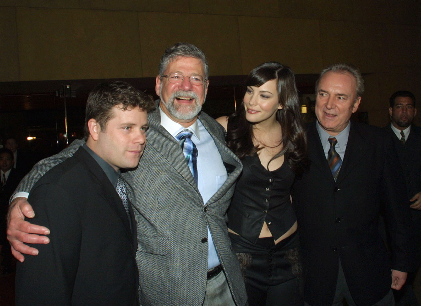 with Sean Astin and Barrie Osborne - at The Fellowship Of The Ring LA's Premiere