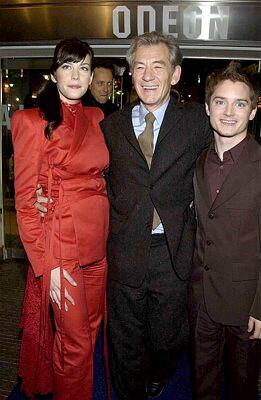 with Ian McKellen and Elijah Wood
