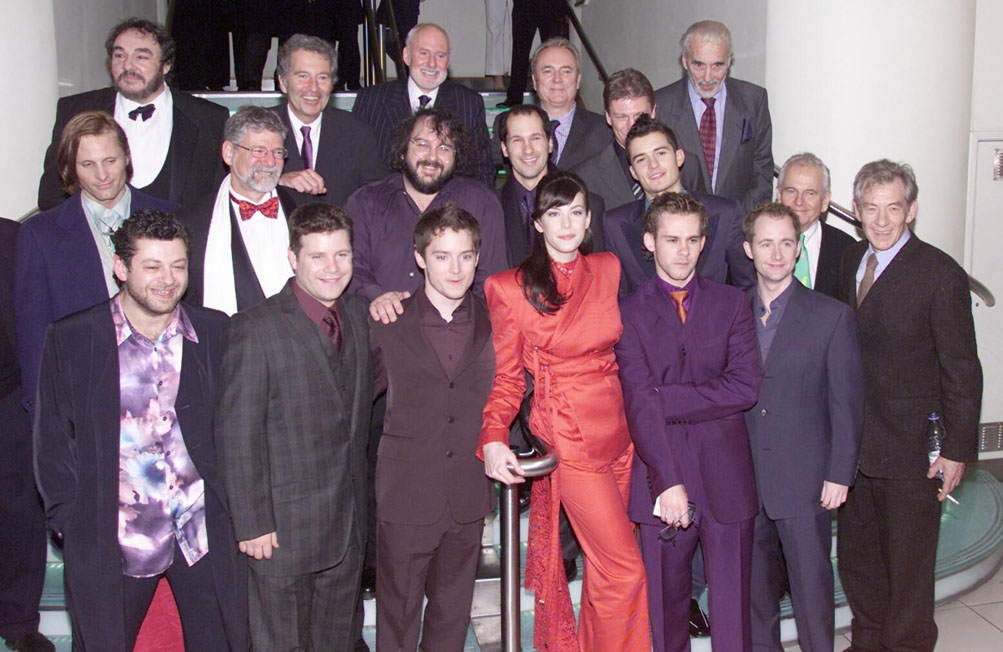 with LOTR cast and crew