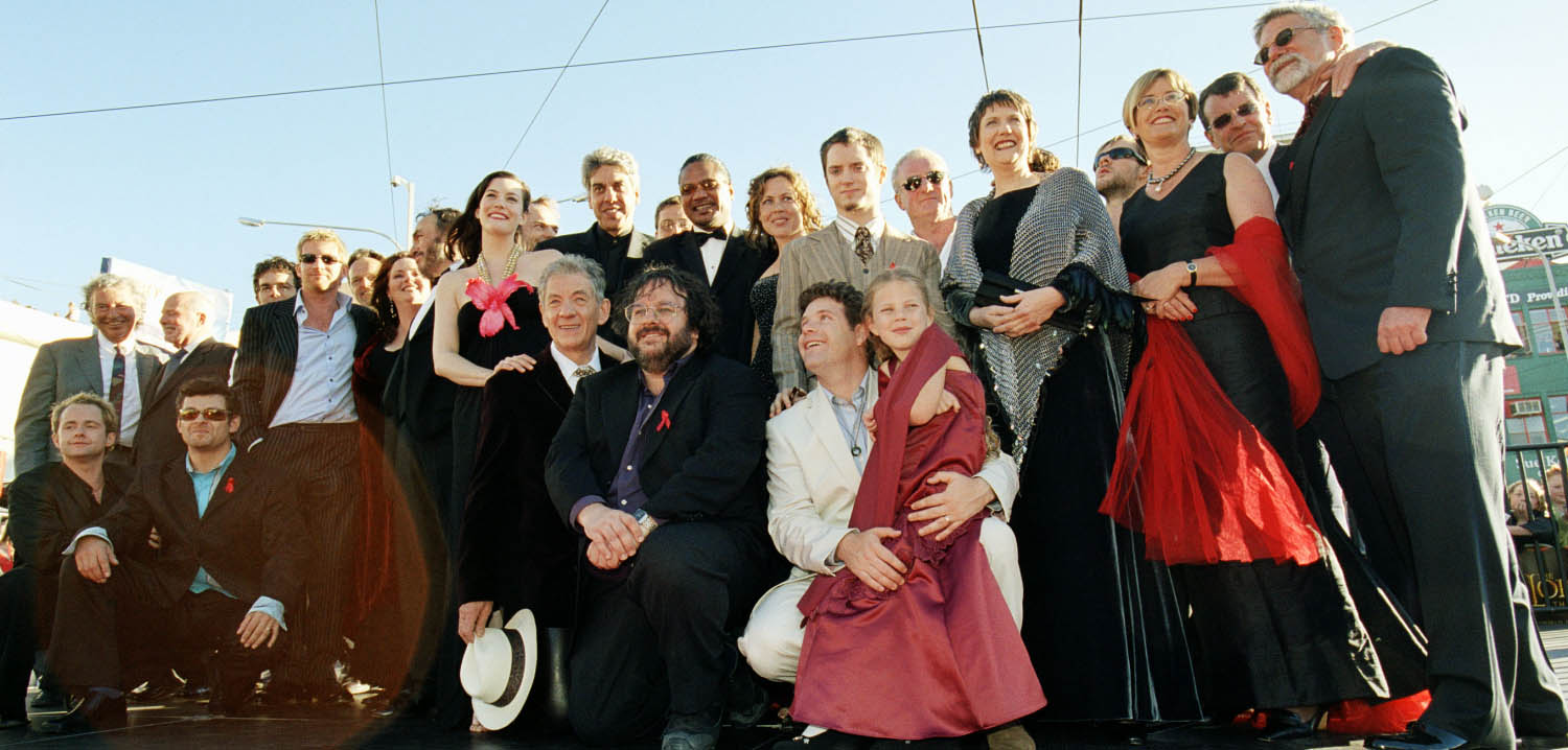 with LOTR cast and crew - at The Return Of The King Premiere, Wellington, December 1st 2003