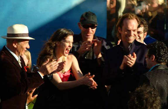 with LOTR cast - at The Return Of The King Premiere, Wellington, December 1st 2003