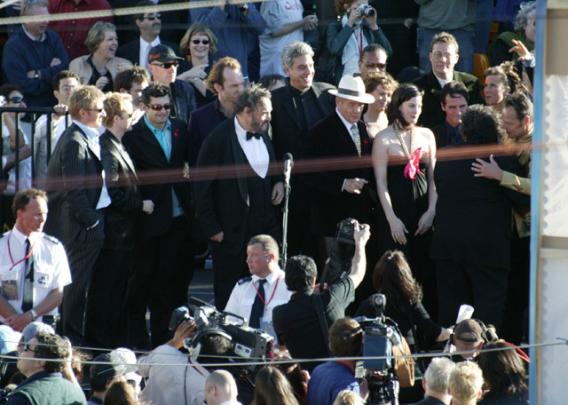 with LOTR cast and crew