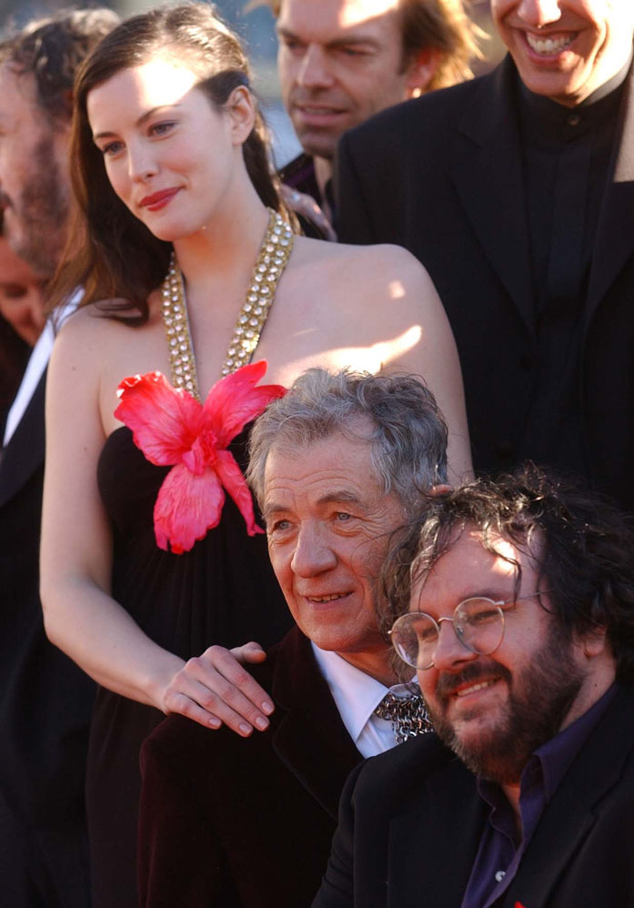 with Ian McKellen and Peter Jackson