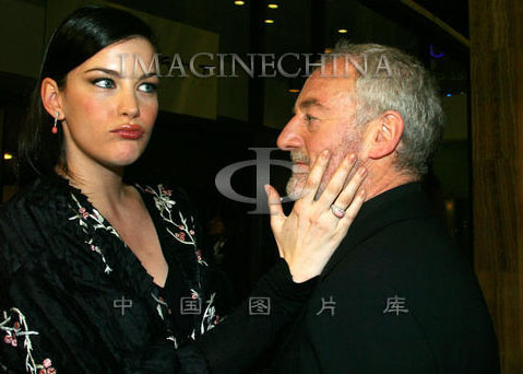 with Bernard Hill, at The Two Towers LA's Premiere, December 15th 2002
