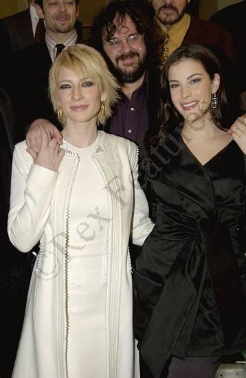 with Cate Blanchett and Peter Jackson, at The Two Towers London's Premiere, December 11th 2002