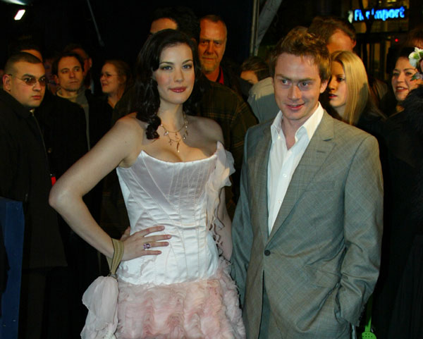 with fiance - Royston Langdon, at The Two Towers European Premiere, Paris, December 10th 2002