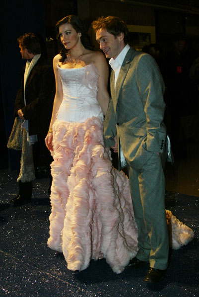 with fiance - Royston Langdon