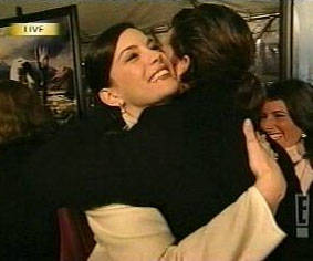 with Orlando Bloom - at The Two Towers Premiere, New York, December 5th 2002