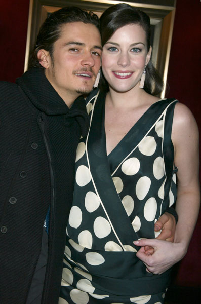 with Orlando Bloom - at The Two Towers Premiere, New York, December 5th 2002