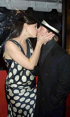 with fiance Royston Langdon - at The Two Towers Premiere, New York, December 5th 2002