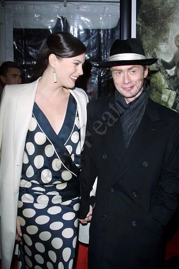 with fiance Royston Langdon - at The Two Towers Premiere, New York, December 5th 2002