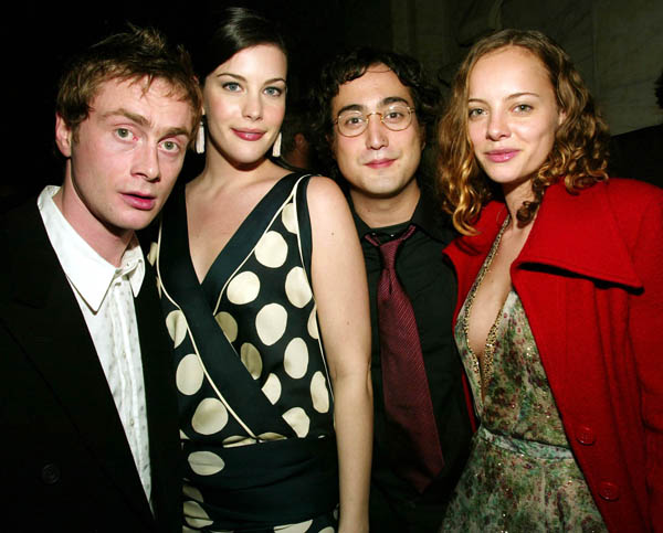 with fiance Royston Langdon, Sean Lennon and Bijou Phillips