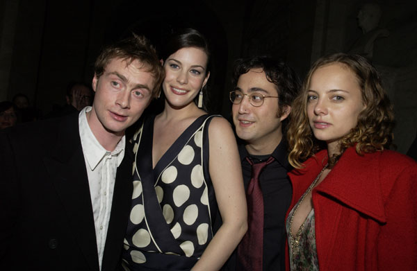 with fiance Royston Langdon, Sean Lennon and Bijou Phillips