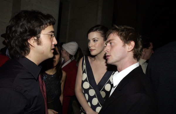 with Sean Lennon and fiance Royston Langdon