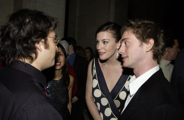 with Sean Lennon and fiance Royston Langdon