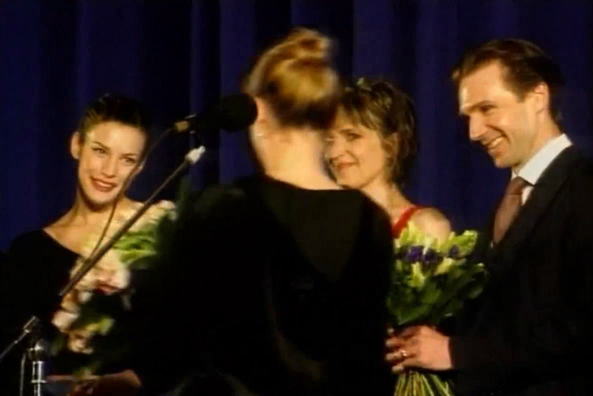 with Martha and Ralph Fiennes