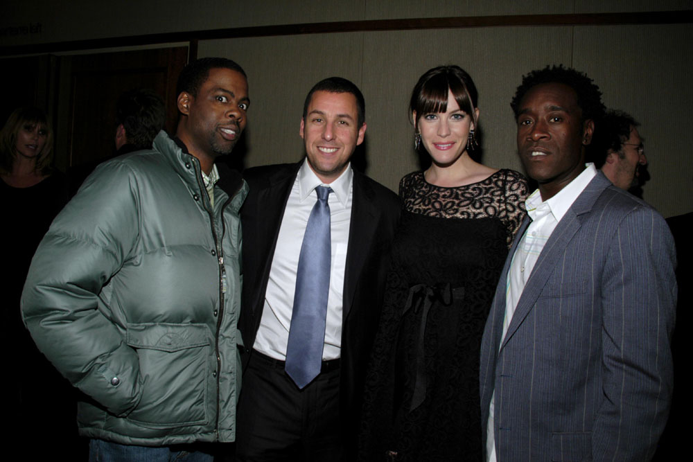 with Chris Rock, Adam Sandler and Don Cheadle