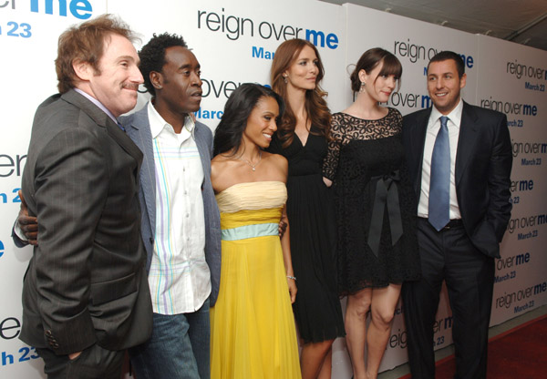 with Mike Binder, Don Cheadle, Jada Pinkett Smith, Saffron Burrows and Adam Sandler