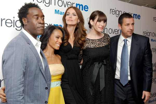 with Don Cheadle, Jada Pinkett Smith, Saffron Burrows and Adam Sandler