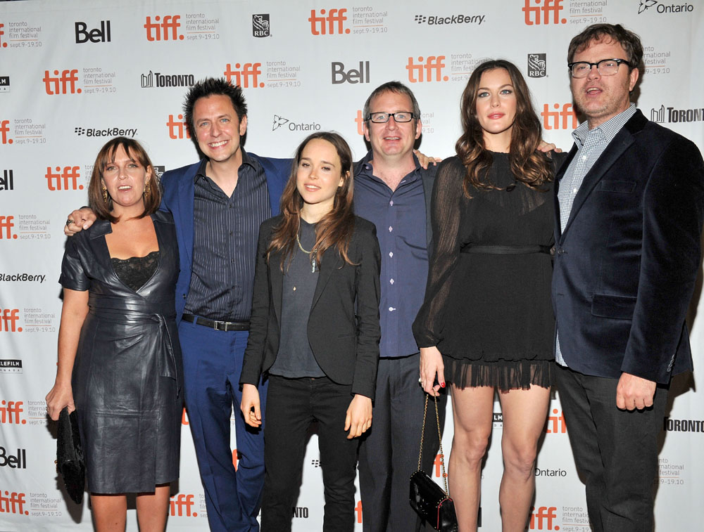 with Miranda Bailey, James Gunn, Ellen Page, Ted Hope and Rainn Wilson