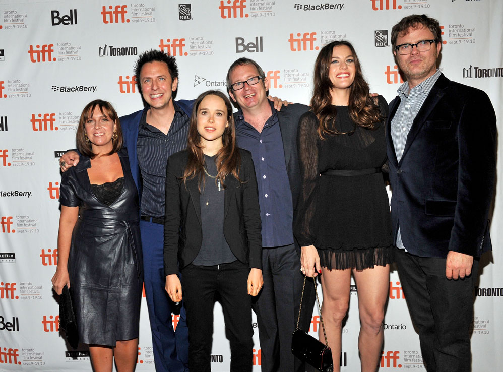 with Miranda Bailey, James Gunn, Ellen Page, Ted Hope and Rainn Wilson