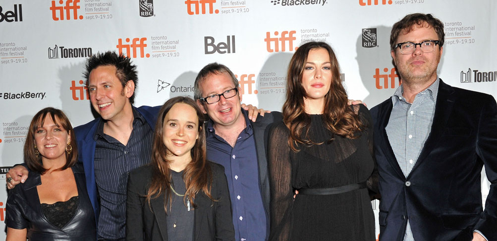 with Miranda Bailey, James Gunn, Ellen Page, Ted Hope and Rainn Wilson