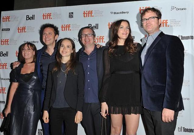 with Miranda Bailey, James Gunn, Ellen Page, Ted Hope and Rainn Wilson