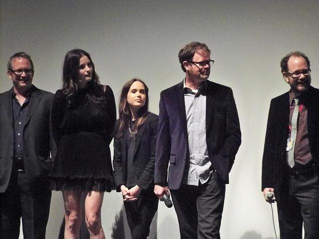 with Ted Hope, Ellen Page and Rainn Wilson