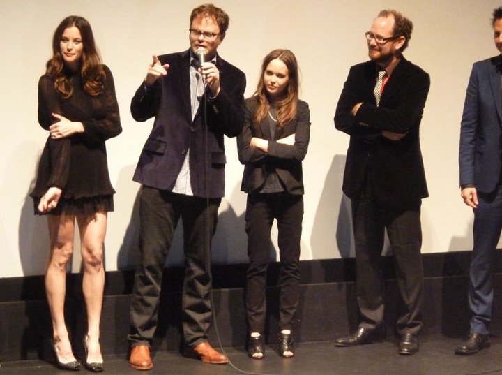 with Rainn Wilson and Ellen Page