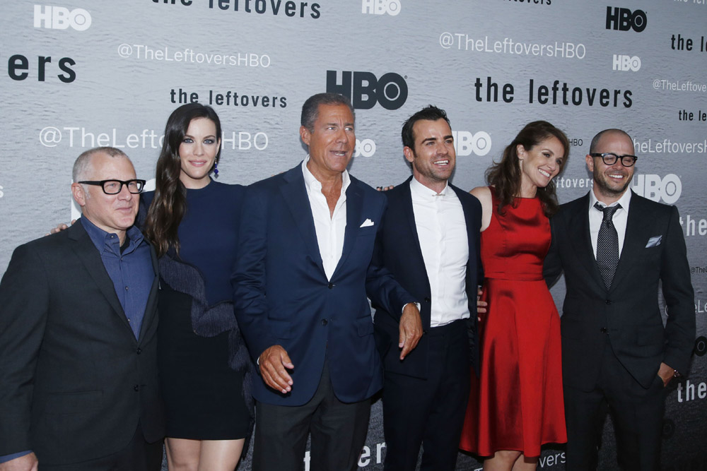 with Tom Perrotta, Richard Plepler, Justin Theroux, Amy Brenneman and Damon Lindelof