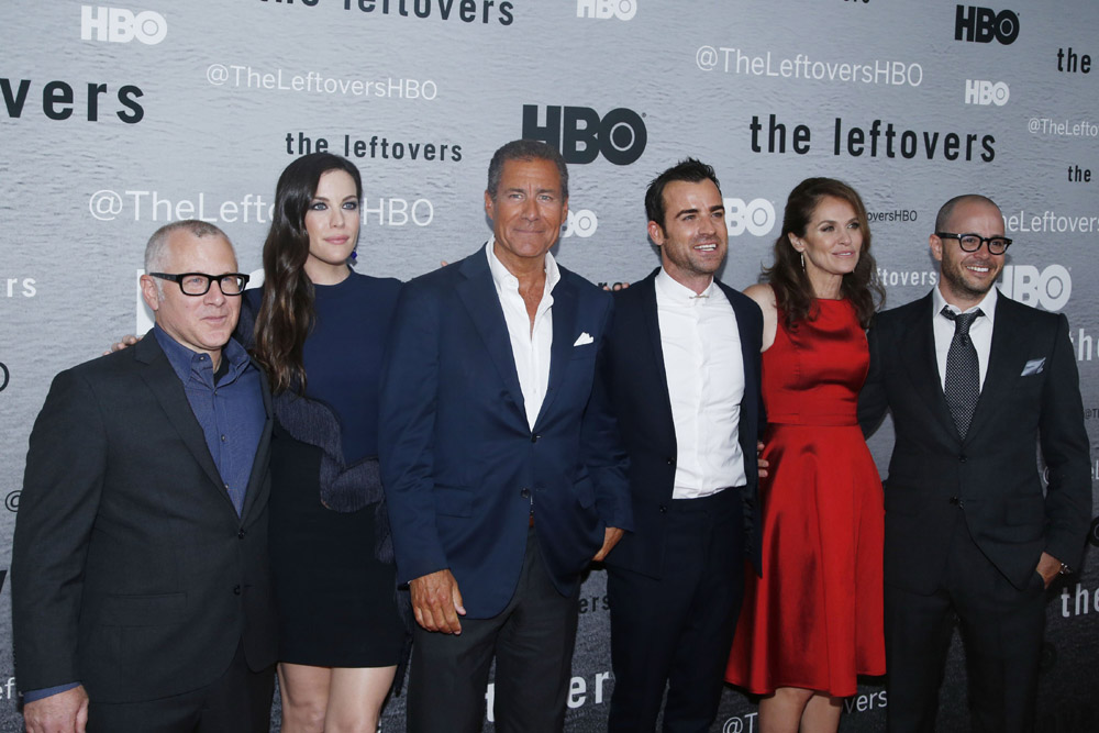 with Tom Perrotta, Richard Plepler, Justin Theroux, Amy Brenneman and Damon Lindelof