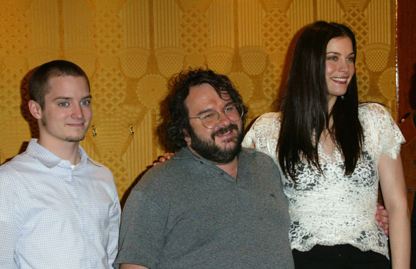 with Elijah Wood and Peter Jackson