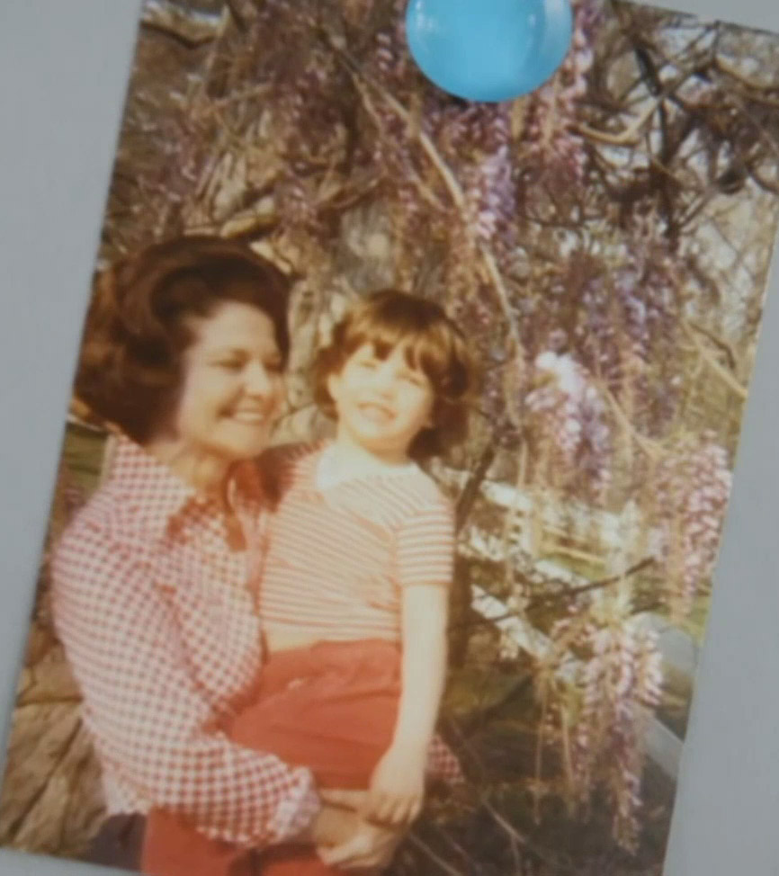 with grandmother Dorothea Johnson