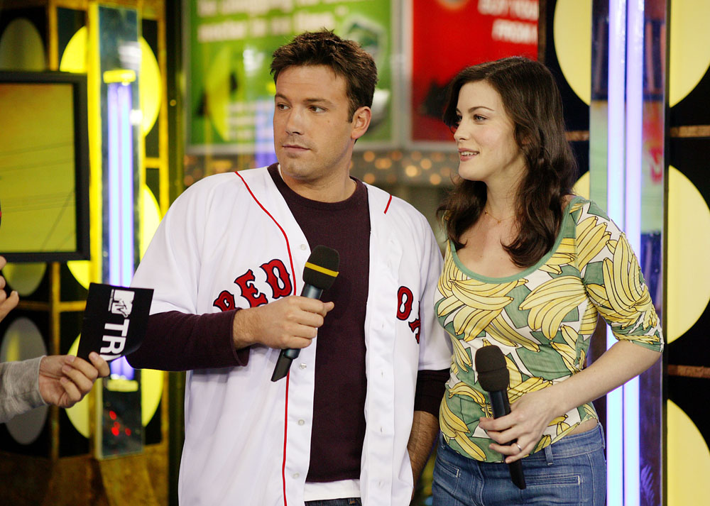 with Ben Affleck - at MTV TRL, March 8th 2004